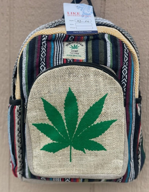 Weed leaf Backpack.