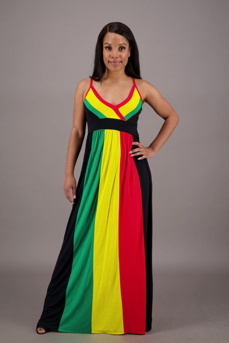 rasta mesh dress Mesh Maxi Dress