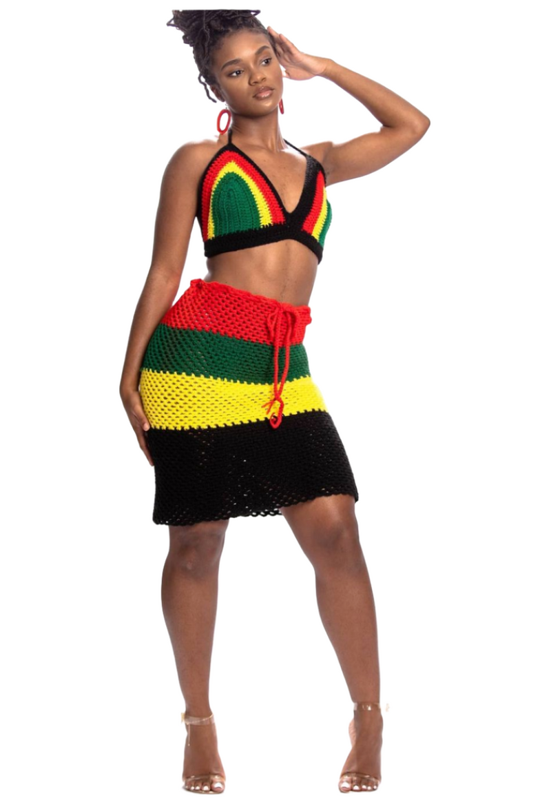 Rasta /Jamaica Knitted Set