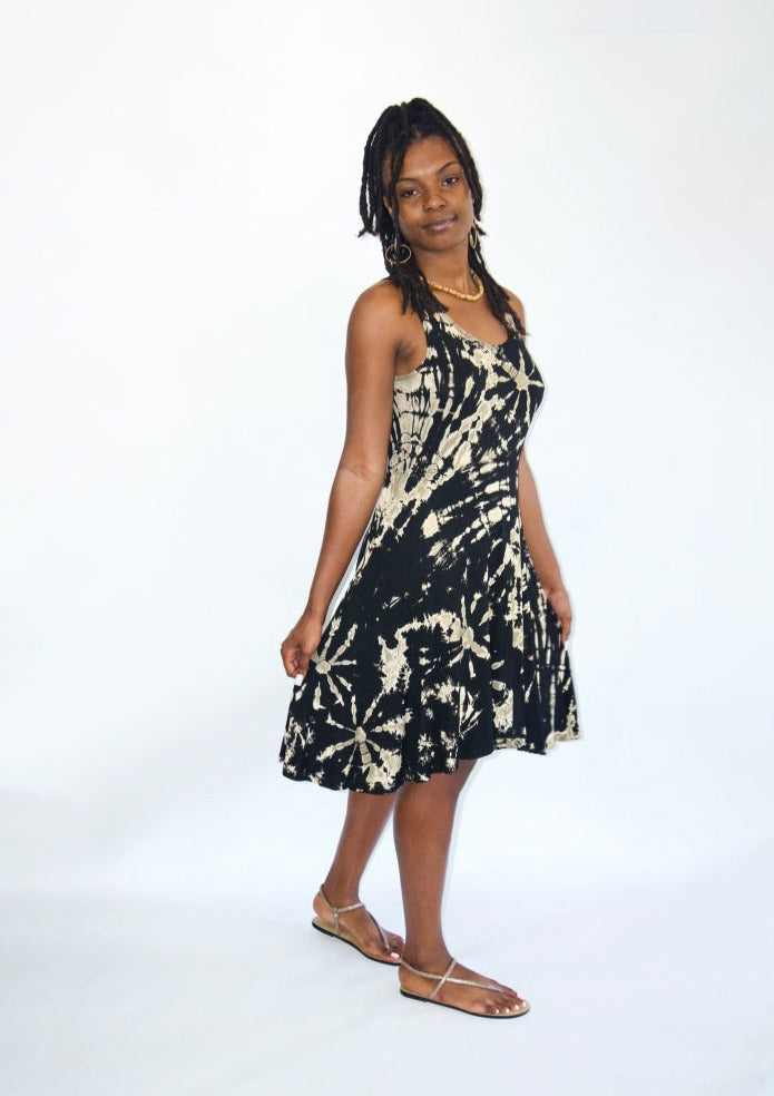 Tie Dye Mini Dress One size / Grey/black Tie Dye Mini Dress One size / Grey/black